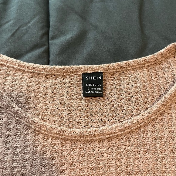 Women's Tan Short Sleeve Ruffle Top - Picture 5 of 8